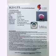 6.29 Ratti Natural New Burma Ruby with Govt Lab Certificate-(4551)